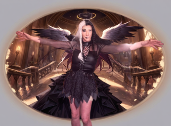 Pic of Beautiful Transgender Girl Modeling Fallen Angel