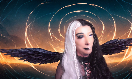 Pic of Beautiful Transgender Girl Modeling Fallen Angel